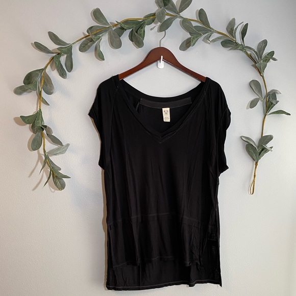 Free People Tops - Free People Black Tunic Tee